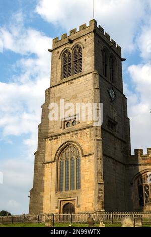 HANMER, CLWYD, GALLES - LUGLIO 10 : Vista della Chiesa di St.Chads ad Hanmer, Galles il 10 Luglio 2021 Foto Stock