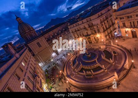 Piazza Pretoria, Palermo Foto Stock