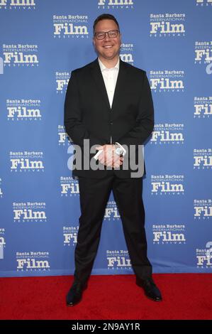 Santa Barbara, California. 11th Feb, 2023. Jim Parrack al Maltin Modern Master Award del 38th del Santa Barbara International Film Festival in onore di Jamie Lee Curtis al teatro Arlington di Santa Barbara, California, il 11 febbraio 2023. Credit: Faye Sadou/Media Punch/Alamy Live News Foto Stock