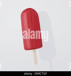 immagine di rendering 3d con barra di icecream rossa Foto Stock