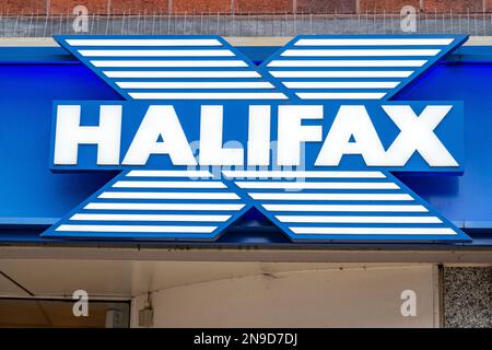 Halifax Building Society segno o logo UK Foto Stock