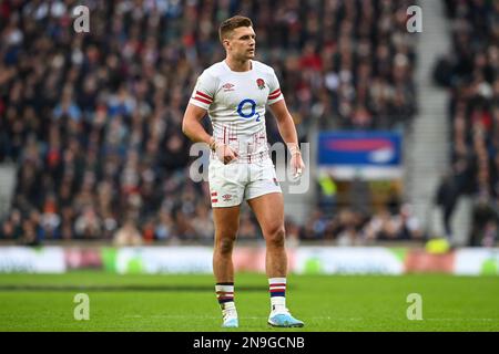 Henry Slade of England durante il 2023 Guinness 6 Nations partita Inghilterra vs Italia al Twickenham Stadium, Twickenham, Regno Unito. 12th Feb, 2023. (Foto di Craig Thomas/News Images) in, il 2/12/2023. (Foto di Craig Thomas/News Images/Sipa USA) Credit: Sipa USA/Alamy Live News Foto Stock