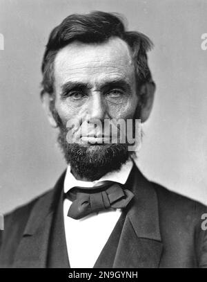 Abraham Lincoln (1809 – 1865) 16th presidente degli Stati Uniti dal 1861 fino al suo assassinio nel 1865 Foto Stock