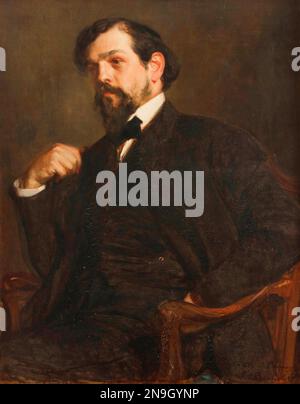 Claude Debussy, (1862 – 1918) compositore francese. Claude Debussy di Jacques-Émile Blanche Foto Stock