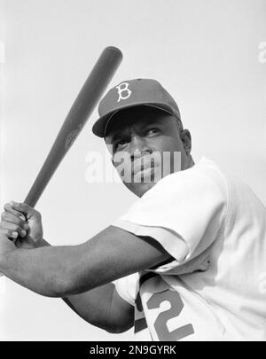 Jack Robinson, Jack Roosevelt Robinson (1919 – 1972) giocatore professionista di baseball americano che divenne il primo afroamericano a giocare nella Major League Baseball Foto Stock