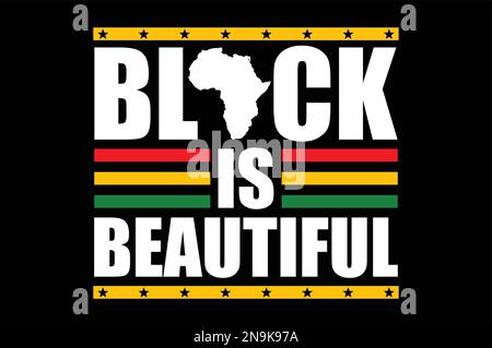 Il nero è bello - il nero vive la materia Illustrazione Vettoriale