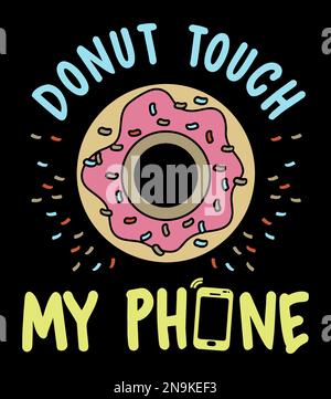 Non toccare il telefono Illustrazione Vettoriale