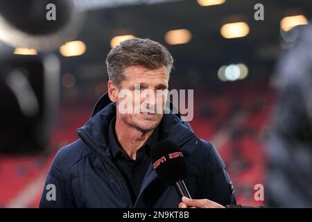 ENSCHEDE, PAESI BASSI - 12 FEBBRAIO: Allenatore Wim Jonk del FC Volendam durante la partita di Eredivie tra FC Twente e FC Volendam a De Grolsch veste il 12 febbraio 2023 a Enschede, Paesi Bassi (Foto di Marcel ter Bals/Orange Pictures) Foto Stock