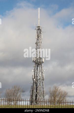 Trasmettitore TV Fenham, Newcastle upon Tyne, Inghilterra, Regno Unito Foto Stock