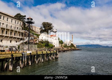 Alcatraz Prision a San Francisco (California, Stati Uniti) Foto Stock