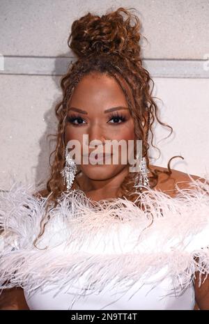 Londra, Regno Unito. 12th Feb, 2023. 12th febbraio 2023, Londra, Regno Unito. Marisha Wallace arriva al 2023° WhatÕs on Stage Awards, Prince Charles Theatre, Londra. Credit: Doug Peters/Alamy Live News Foto Stock