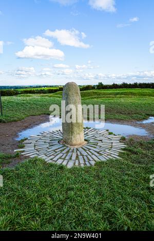 Lia Fail, Una colonna di pietra associata ai re di Tara Foto Stock