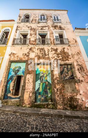 Murales; Salvador, Bahia, Brasile Foto Stock