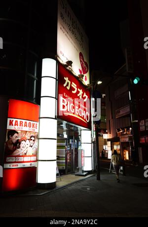 Intrattenimento con il karaoke Big Echo a Nishi Shinjuku, Tokyo, Giappone. Foto Stock
