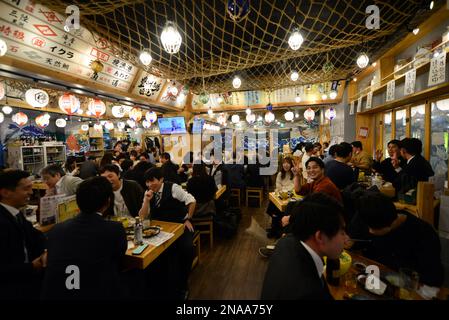 Ristorante Toromasa Izakaya a Nishishinjuku, Tokyo, Giappone. Foto Stock