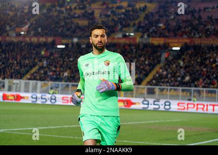 Lecce, Italia. 11th Feb, 2023. Rui Patricio (AS Roma) durante US Lecce vs AS Roma, calcio italiano Serie A match in Lecce, Italia, Febbraio 11 2023 Credit: Independent Photo Agency/Alamy Live News Foto Stock