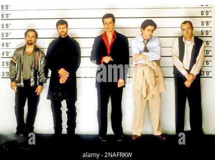 I SOLITI SOSPETTI 1995 Columbia/TrtiStar Film Distributors produzione con da sinistra: Kevin Pollak, Stephen Baldwin, Benicio del Toro, Gabriel Byrne, Kevin Spacey. Foto Stock