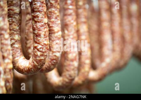 Llonganissa (salsiccia di maiale stagionata e secca) Foto Stock