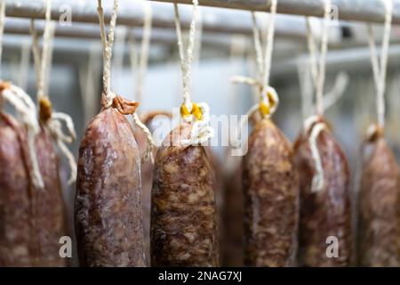 Llonganissa (salsiccia di maiale stagionata e secca) Foto Stock