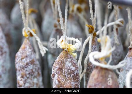 Llonganissa (salsiccia di maiale stagionata e secca) Foto Stock
