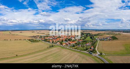 Vista aerea di Warnstedt Harz Foto Stock