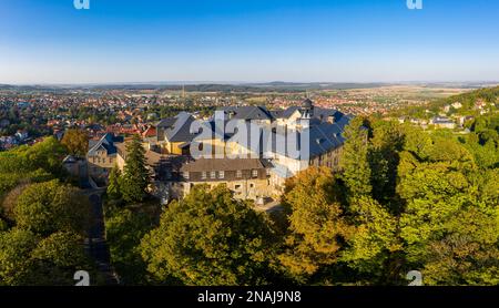 Grande Blankenburg Harz Castello vista aerea Foto Stock