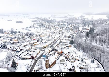 Guentersberge nella harz Selketal Foto Stock