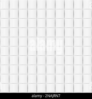 Sfondo bianco orizzontale con piastrelle. Ripetizione senza giunture vettoriale. Illustrazione Vettoriale