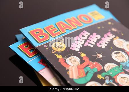 Piccolo libro della Biblioteca del fumetto di Beano Foto Stock