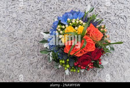 Bouquet nuziale da Top Bride Foto Stock