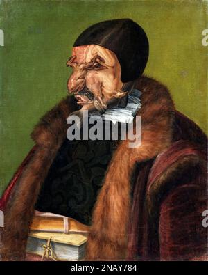 Il giurista, possibilmente Ulrich Zasius (1461–1535/6), umanista e avvocato, 1566 di Giuseppe Arcimboldo (c.1527-1593), olio su tela, 1566 Foto Stock