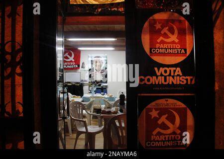 Un ufficio del Partito Comunista a Gaeta, Italia Foto Stock