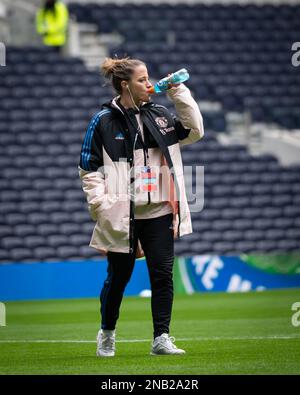 Londra, Regno Unito. 12th Feb, 2023. Londra, Inghilterra, febbraio 12th 2023 gioco di Super League femminile tra Tottenham Hotspur e Manchester United allo stadio Tottenham Hotspur, Inghilterra. (Daniela Torres/SPP) Credit: SPP Sport Press Photo. /Alamy Live News Foto Stock