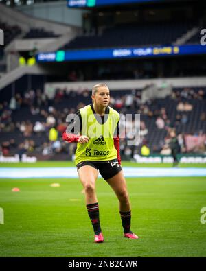 Londra, Regno Unito. 12th Feb, 2023. Londra, Inghilterra, febbraio 12th 2023 gioco di Super League femminile tra Tottenham Hotspur e Manchester United allo stadio Tottenham Hotspur, Inghilterra. (Daniela Torres/SPP) Credit: SPP Sport Press Photo. /Alamy Live News Foto Stock