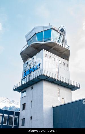 Aeroporto di Innsbruck (Flughafen Innsbruck), Austria Foto Stock