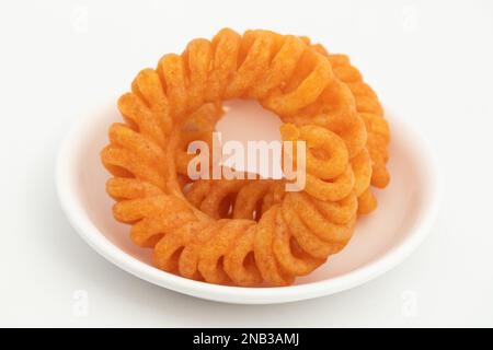 Mithai Imarti indiano chiamato anche Amitti, Amriti, Emarti, Omritti, Jahangir, Jhangiri, Jaangiri è Jalebi spiraloso come Mithai goduto su Holi, Diwali, R Foto Stock