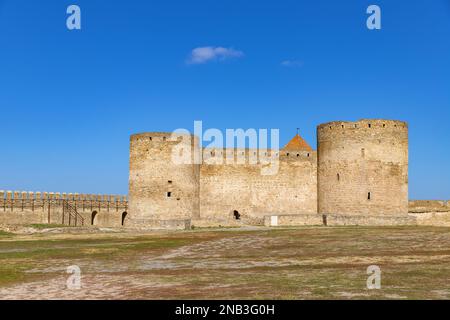 Le mura della fortezza di Akkerman a Bilhorod-Dnistrovskyi in Odesa Oblast, nel sud-ovest dell'Ucraina Foto Stock