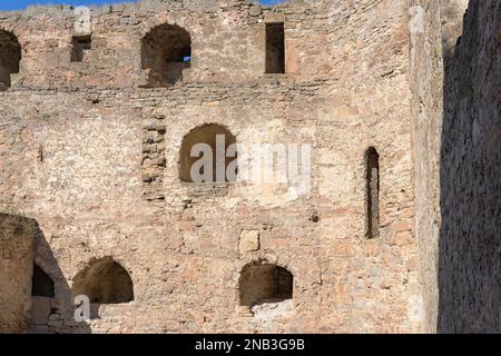 Le mura della fortezza di Akkerman a Bilhorod-Dnistrovskyi in Odesa Oblast, nel sud-ovest dell'Ucraina Foto Stock