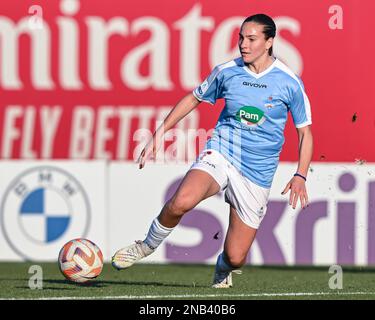 Milano, Italia. 12th Feb, 2023. Milano, Italia, 12.02.23 Alice Corelli (7 Pomigliano) durante la Serie femminile Una partita tra AC Milan e Pomigliano al Vismara Sports Center di Milano, Italia Soccer (Cristiano Mazzi/SPP) Credit: SPP Sport Press Photo. /Alamy Live News Foto Stock