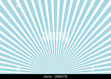 Sun raggi blu e bianco vettore sfondo Illustrazione Vettoriale