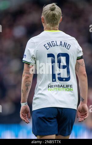 LONDRA, INGHILTERRA - FEBBRAIO 12: Bethany England di Tottenham Hotspur durante la partita della fa Women's Super League tra Tottenham Hotspur e Manchester Foto Stock