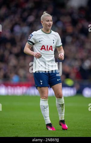 LONDRA, INGHILTERRA - FEBBRAIO 12: Bethany England di Tottenham Hotspur durante la partita della fa Women's Super League tra Tottenham Hotspur e Manchester Foto Stock