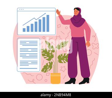 Persona che svolge attività commerciali Illustrazione Vettoriale