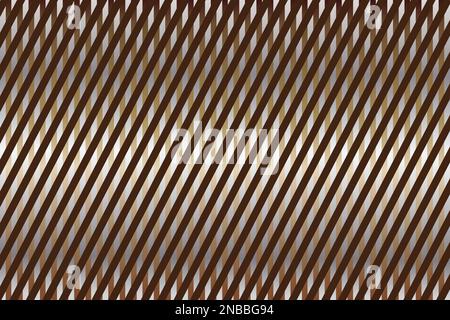 Linee dorate luccicanti senza cuciture su sfondo nero. Illustrazione Vettoriale