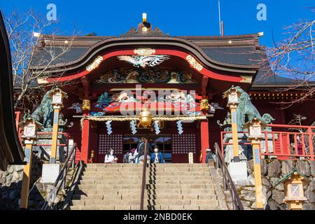 Musashi-Mitake-jinja (santuario), culto della montagna, trekking sul Monte Mitake, città di Ome, Tokyo, Giappone, Asia orientale, Asia Foto Stock