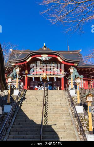 Musashi-Mitake-jinja (santuario), culto della montagna, trekking sul Monte Mitake, città di Ome, Tokyo, Giappone, Asia orientale, Asia Foto Stock