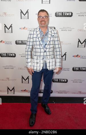 Bryan Griffin partecipa al Dell Scott Collection NYFW Runway Show a 52 Walker Street New York, NY il 11 febbraio 2022 (Photo by David Warren /Sipa? USA) Credit: Sipa USA/Alamy Live News Foto Stock