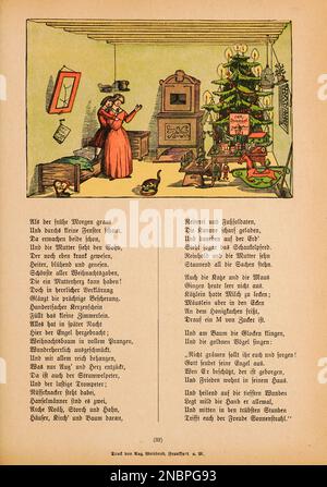 König Nusskacker und der arme Reinhold - King Nutcracker and Poor Reinhold dalla versione tedesca originale del libro ' Das Struwwelpeter-album : aus Bilderbüchern ' di Hoffmann, Heinrich, 1809-1894 Data di pubblicazione 1900 Editore Frankfurt am Main : Rütten & Loening [ Der Struwelpeter ('Peter zeppino' o 'Peter Shaggy') è un libro per bambini tedesco del 1845 di Heinrich Hoffmann. Comprende dieci storie illustrate e rimate, per lo più sui bambini. Ciascuno ha una morale chiara che dimostra le conseguenze disastrose del comportamento scorretto in modo esagerato.[1] il titolo della prima storia p Foto Stock