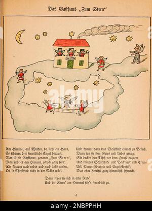 Dalla versione originale tedesca del libro Besuch bei Frau Sonne. Neue lustige Geschichten und drollige Bilder ', in visita alla signora Sun. Nuove storie divertenti e immagini divertenti, Rütten & Löning, Frankfurt am Main 1924 di Hoffmann, Heinrich, 1809-1894 Foto Stock