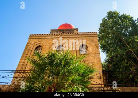 La chiesa in stile architettonico arabo-normanno di San Cataldo - Palermo, Sicilia, Italia Foto Stock